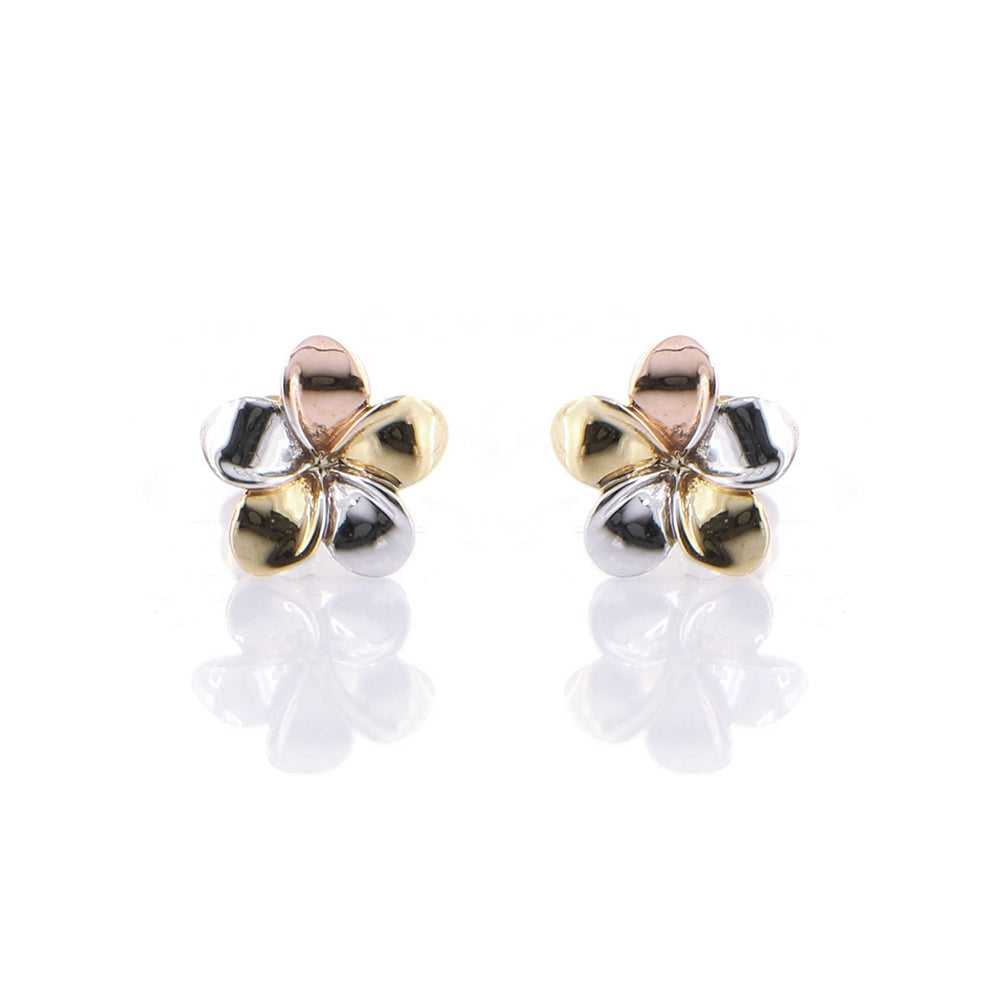 Orecchini Donna Fiore in Oro 3 Colori