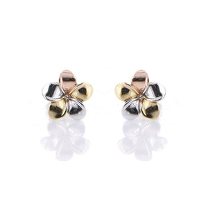 Orecchini Donna Fiore in Oro 3 Colori