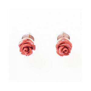 Orecchini Donna Mediterraneo Pasta di Corallo Rosa Rebecca Gioielli 