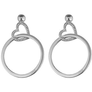 Orecchini Donna Ottone Cuore con Zirconi Liu Jo Luxury   