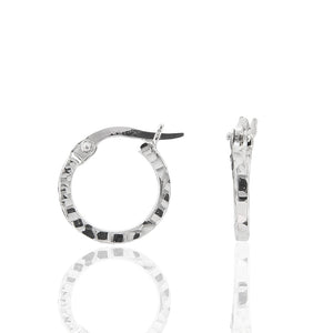 Orecchini Donna Ovali in Oro Bianco Diamantati