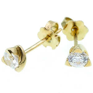Orecchini Donna Punto Luce Oro Giallo con Zircone