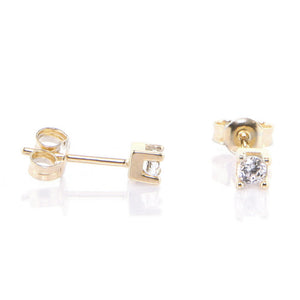 Orecchini Donna Punto Luce Oro Giallo con Zircone