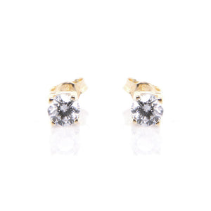 Orecchini Donna Punto Luce Oro Giallo con Zircone
