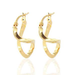 Orecchini Donna Ritorti in Oro Giallo