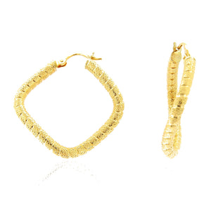 Orecchini Donna Rombo Oro Giallo