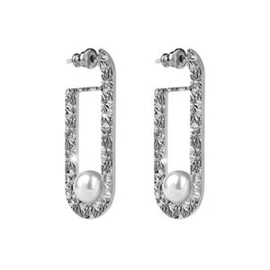 Orecchini Donna Zero Pearl diamantati con perla Rebecca Gioielli
