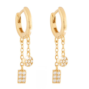Orecchini Donna in Argento Gold Diana Rebecca Gioielli