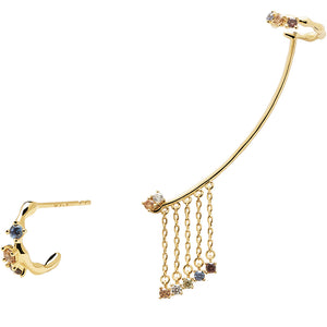 Orecchini Donna in Argento Gold Five Pegasus PDPaola