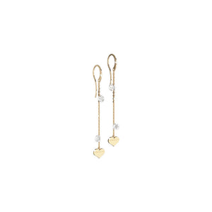 Orecchini Donna in Argento Gold Lucciole Cuore Rebecca Gioielli