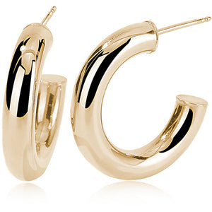 Orecchini Donna in Argento Gold Semicerchio Mabina Gioielli