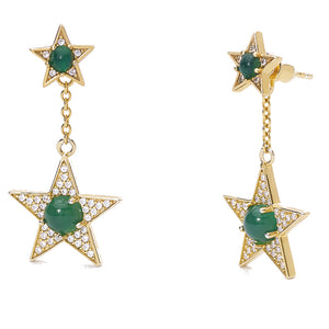 Orecchini Donna in Argento Gold Starlet Mabina Gioielli