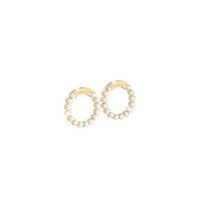 Orecchini Donna in Argento Gold con Pietre Diana Rebecca Gioielli