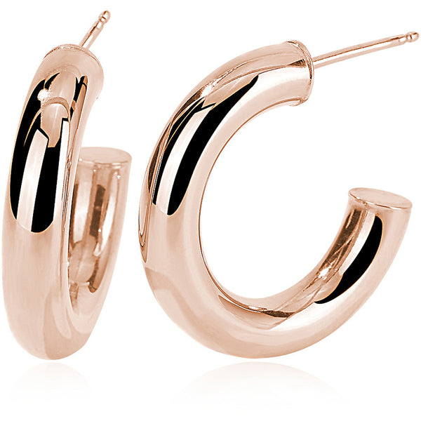 Orecchini Rotondi Con Opale Di Fuoco - Argento Sterling 925 - Semicerchio Elegante Per Donna - SALAN