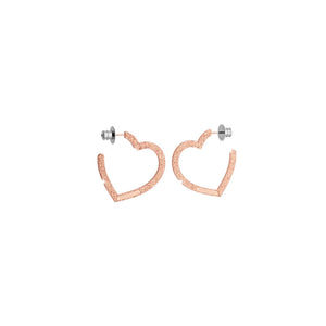 Orecchini Donna in Bronzo Rose R-Zero Cuore Piccolo Rebecca Gioielli