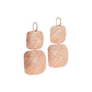 Orecchini Donna in Bronzo Rose R-Zero Doppio Quadrato Rebecca Gioielli