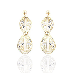 Orecchini Donna in Oro 2 Colori Traforati