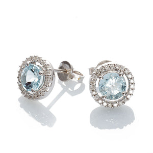 Orecchini Fantasia con Pietra Acquamarina BB007909 - Davite & Delucchi 
