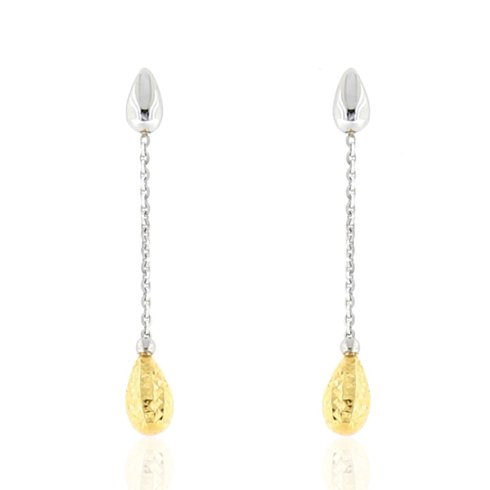 Orecchini Goccia in Oro 2 Colori