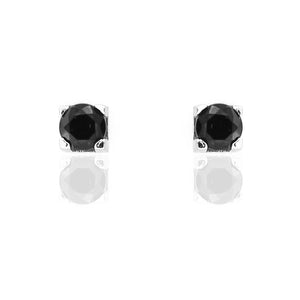 Orecchini Punto Luce con Zircone Nero