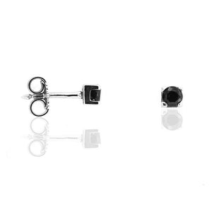 Orecchini Punto Luce con Zircone Nero