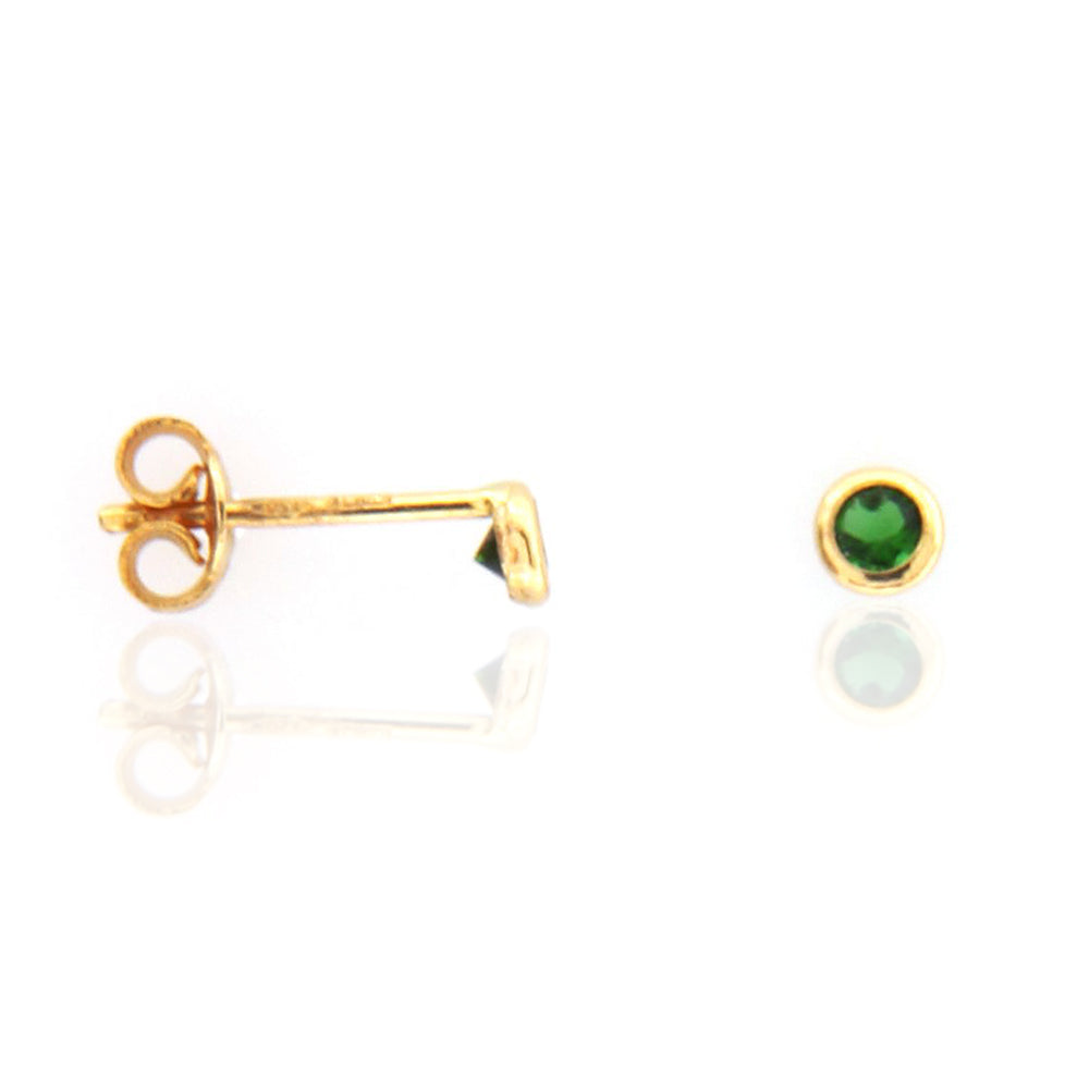 Orovi Orecchini Donna Oro 9Kt Vero Quadrati Con Zirconi Cubici - Gioielli In Oro Giallo Ipoallergenici, Fatti A Mano In Elegante Scatola Portagioie