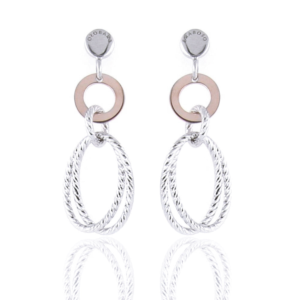 Orecchini in Argento 2 Colori Diamantato Fraboso