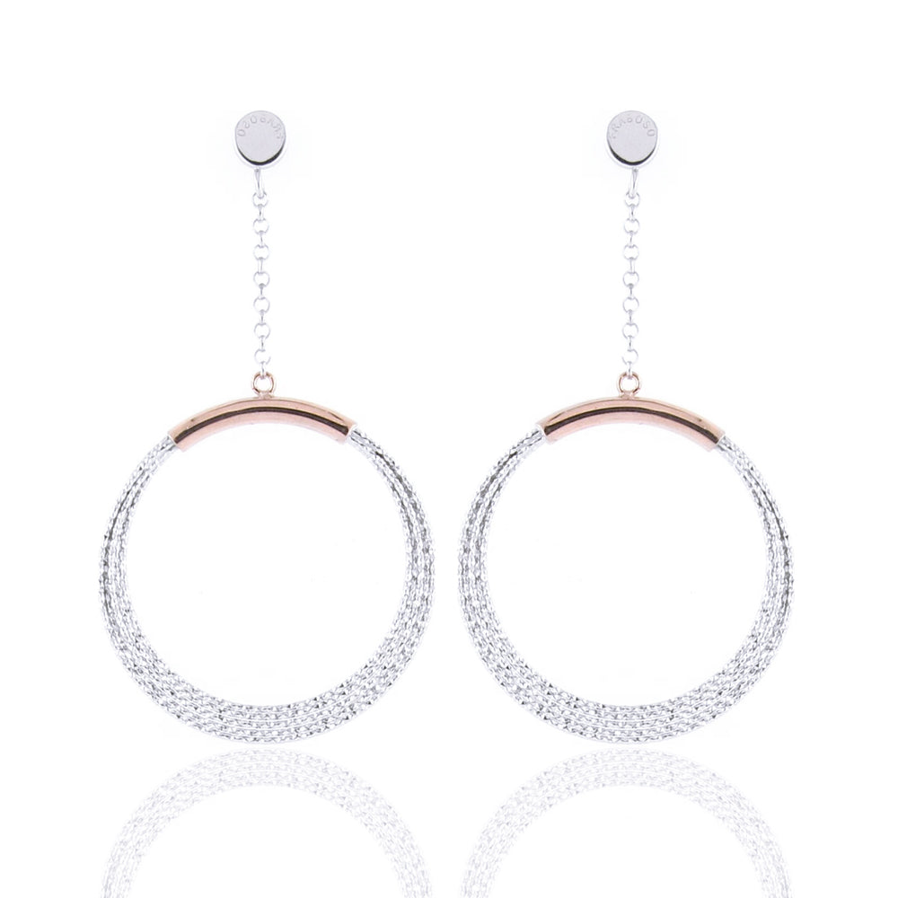 Orecchini in Argento 2 Colori Diamantato Fraboso