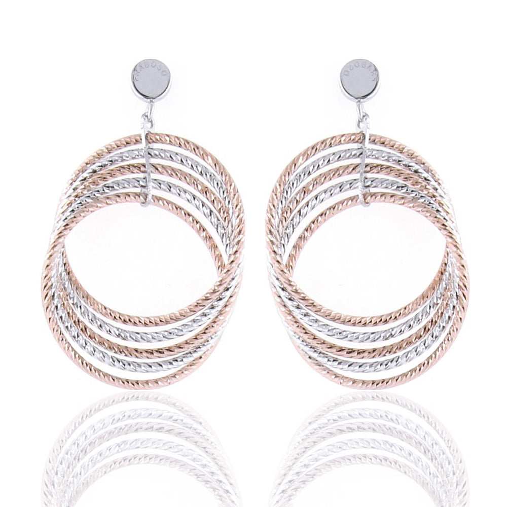Orecchini in Argento 2 Colori Diamantato Fraboso