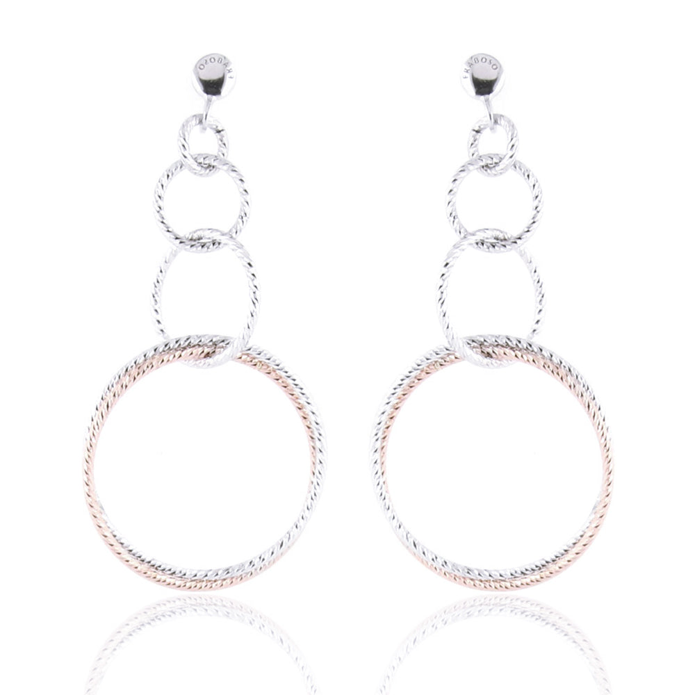 Orecchini in Argento 2 Colori Diamantato Fraboso