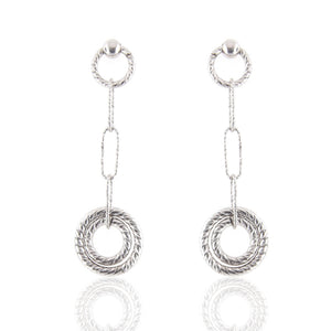 Orecchini in Argento Diamantati Fraboso