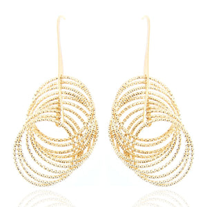 Orecchini in Argento Gold Diamantati Fraboso