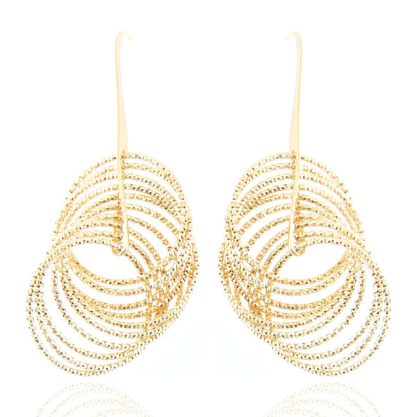 Orecchini A Cerchio In Argento 925 Clever Schmuck – 17x13 Mm, Diamantati Opachi, Con Confezione Regalo