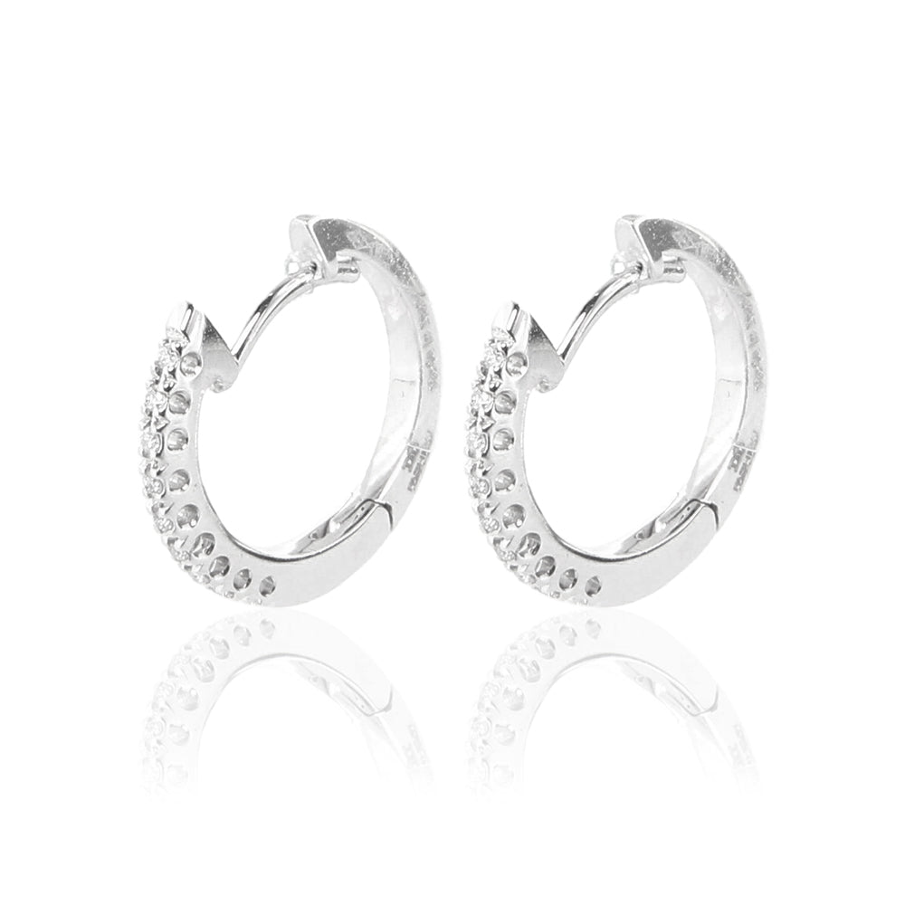 SALVINI TENERIFE ORECCHINI SNODATI PENDENTI ORO BIANCO CON DIAMANTI CT 1.16 20018471