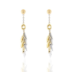 Orecchini in Oro Giallo e Bianco