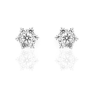 Orecchini Donna Oro Bianco con Zirconi - 5317B80W500
