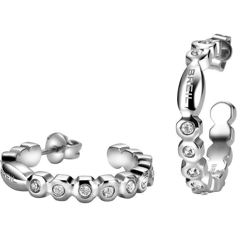 Orecchini Donna Breil Rolling Diamonds Acciaio e Swarovski TJ 1568