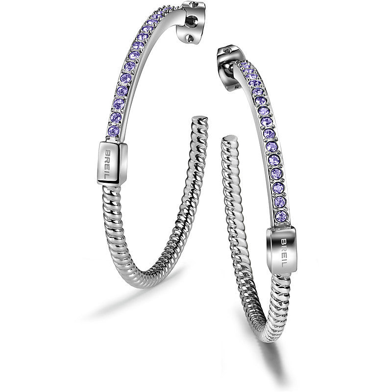 Orecchini con Swarovski Breilogy Torsion TJ1734 - Breil