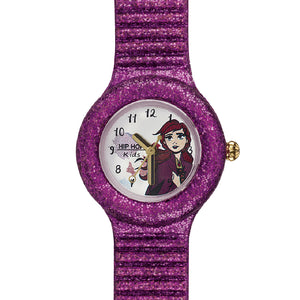 Orologio Bambina Disney Frozen Anna Viola Glitter HWU0964 Hip Hop