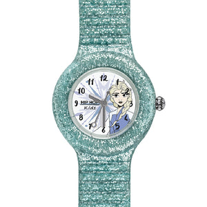 Orologio Bambina Disney Frozen Elsa Blu Glitter HWU0963 Hip Hop