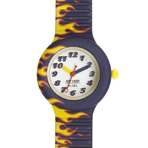 Orologio Bambino Kids Fun Fiamme Blu HWU0901 Hip Hop