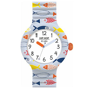 Orologio Bambino Kids Fun Pesci Celeste HWU1159 Hip Hop