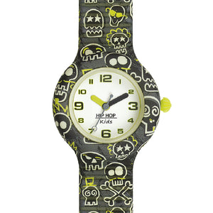 Orologio Bambino Kids Fun Teschi Grigio HWU0900 Hip Hop