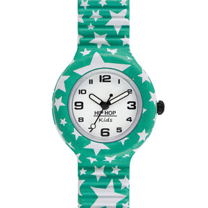 Orologio Bambino Verde Stelle Kids HWU0812 Hip Hop