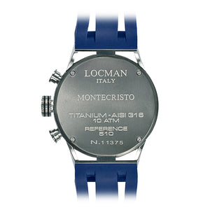 Orologio Cronografo Uomo Montecristo Blu Locman
