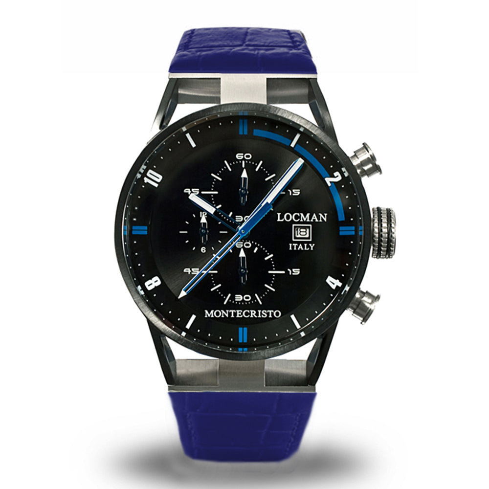 Orologio Cronografo Uomo Montecristo Blu Locman Gioielleria Amadori