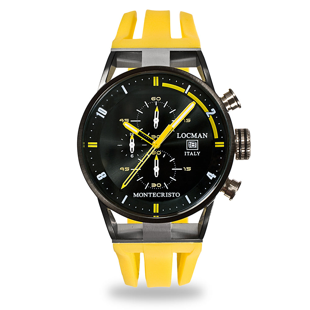 Orologio Cronografo Uomo Montecristo Giallo Locman Gioielleria