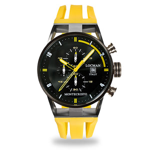 Orologio Cronografo Uomo Montecristo Giallo Locman