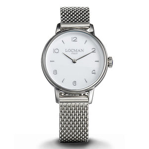 Orologio Donna Acciaio 1960 Bianco Locman