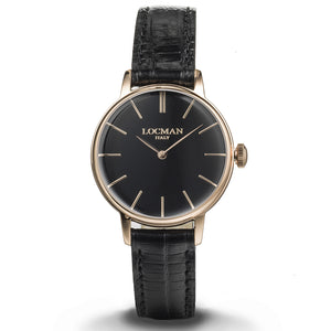 Orologio Donna Acciaio 1960 Rose Nero Locman